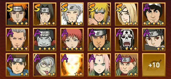 火影忍者V9 5S忍 22A忍 117忍 962S碎片 15通灵 500W战力 见习