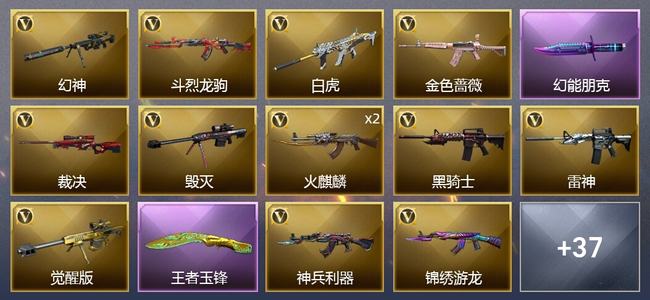 穿越火线（CF）2王者武器 31V武器 3V角色 12皮肤 可排位