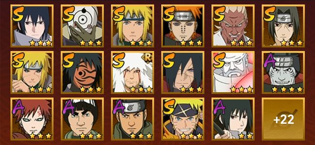 火影忍者V11 12S忍 27A忍 139忍 1610S碎片 16通灵 600W战力 前1000名 中忍