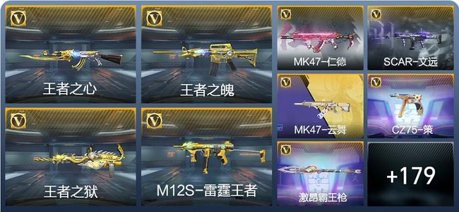 穿越火线：枪战王者V7 7王者武器 199英雄武器 10英雄角色 446万化 大师SS