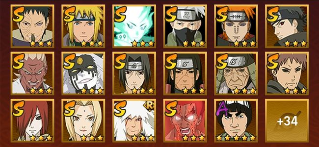 火影忍者V11 18S忍 33A忍 161忍 2465S碎片 20通灵 900W战力 前500名 见习