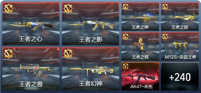 穿越火线：枪战王者V7 34王者 304英雄武器 6英雄角色 421万化 枪圣S