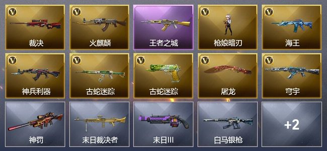 穿越火线（CF）1王者武器 9V武器 2皮肤 可排位 宗师