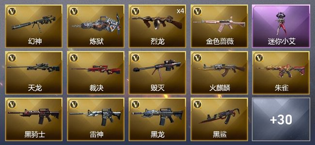 穿越火线（CF）2王者武器 47V武器 17皮肤 可排位 枪王