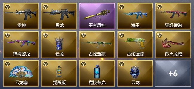 穿越火线（CF）1王者武器 15V武器 5皮肤 可排位 宗师