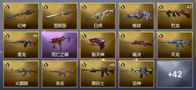 穿越火线（CF）1王者武器 53V武器 2V角色 9皮肤 可排位 新锐