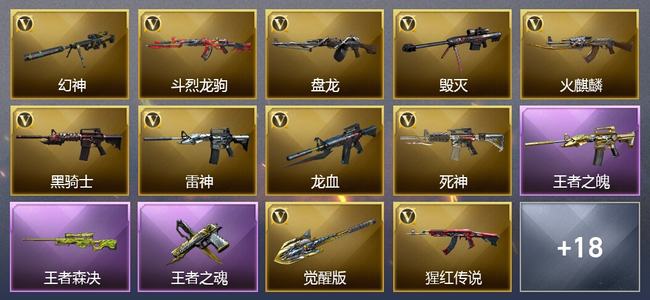 穿越火线（CF）5王者武器 21V武器 2V角色 11皮肤 可排位 传奇