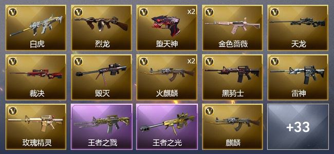 穿越火线（CF）2王者武器 68V武器 3V角色 12皮肤 可排位 传奇