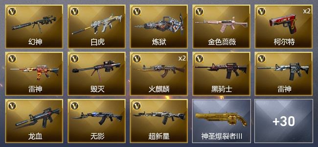 穿越火线（CF）32V武器 11皮肤 可排位 新锐