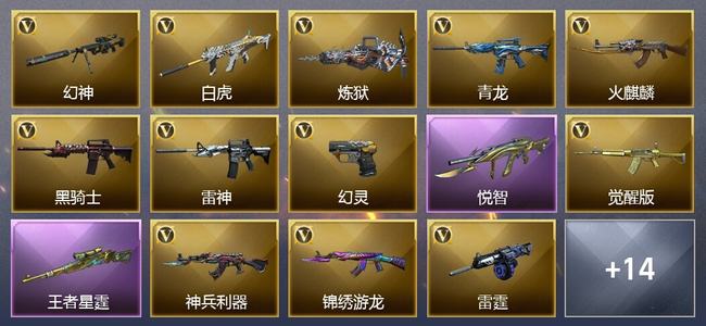 穿越火线（CF）2王者武器 34V武器 2V角色 3皮肤 可排位 新锐