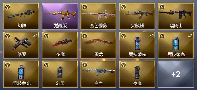 穿越火线（CF）1王者武器 18V武器 4皮肤 可排位 新锐