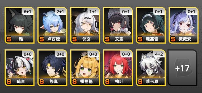 绝区零46黄 35角色黄 16S角色 10S音擎 8S邦布 男主 60