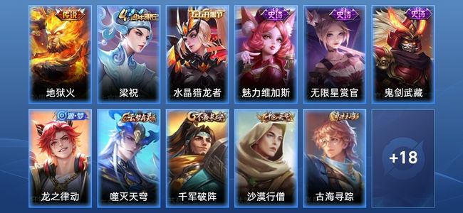 王者荣耀【苹果版】1传说 6史诗 30皮肤 至尊星耀IV