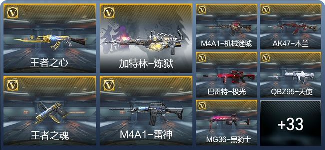 穿越火线:枪战王者2王者武器 42英雄武器 27万化 枪王SS