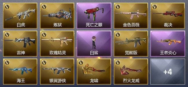 穿越火线（CF）3王者武器 11V武器 1V角色 3皮肤 可排位 枪王