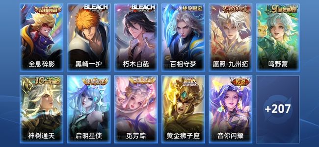 王者荣耀V10 1典藏 8传说 56史诗 220皮肤 非凡王者