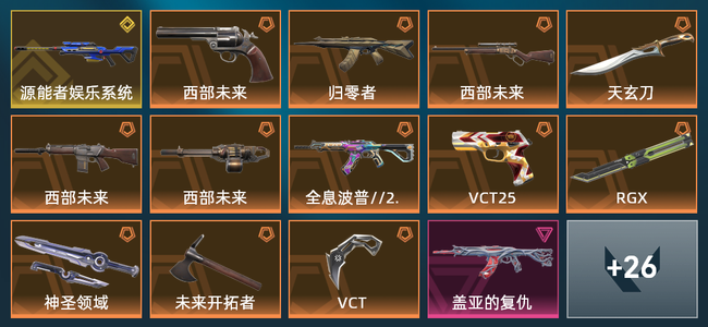 无畏契约12橙皮 1金皮 5紫皮 40皮肤 32390皮肤总价值 895已用源晶 黄金