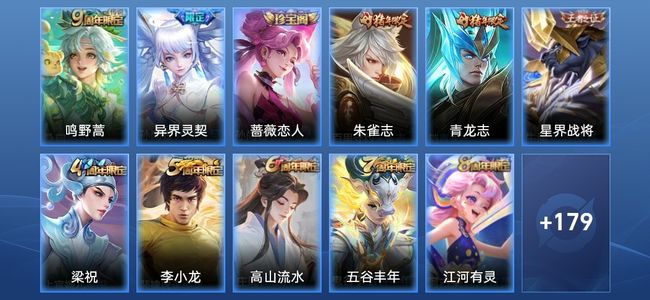 王者荣耀2传说 54史诗 191皮肤 121英雄 非凡王者
