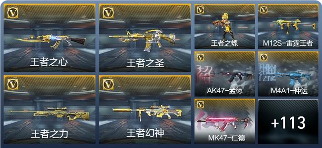 穿越火线：枪战王者V7 17王者武器 138英雄武器 4英雄角色 306万化 枪圣SS