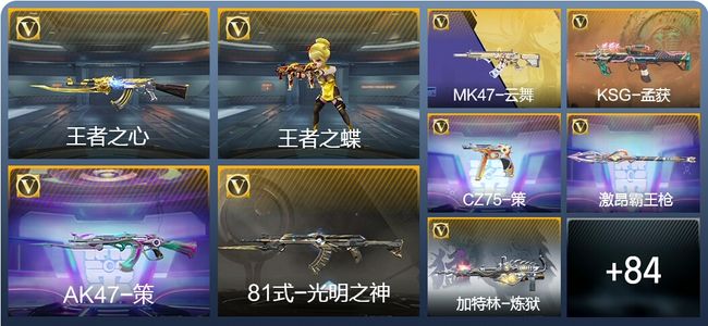 穿越火线：枪战王者V2 3王者武器 100英雄武器 1英雄角色 114万化 大师SS