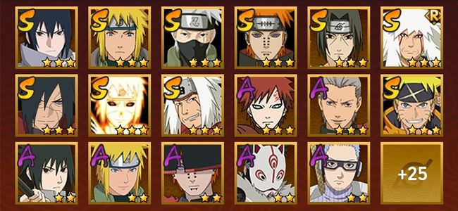 火影忍者V7 10S忍 32A忍 139忍 1231S碎片 14通灵 500W战力 中忍