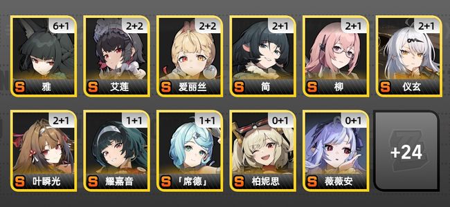 绝区零91黄 67角色黄 23S角色 19S音擎 10S邦布 男主 60