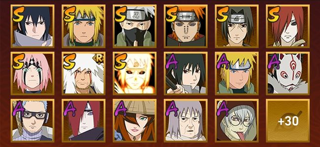 火影忍者V9 11S忍 36A忍 151忍 1336S碎片 17通灵 800W战力 前1000名 中忍