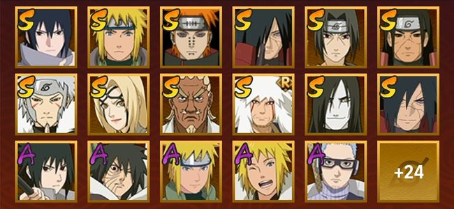 火影忍者V10 12S忍 30A忍 159忍 1486S碎片 16通灵 600W战力 前1000名 下忍