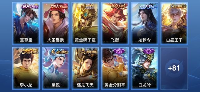 王者荣耀1传说 25史诗 92皮肤 103英雄 秩序白银I