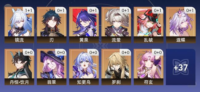 崩坏：星穹铁道58黄 37角色黄 21光锥黄 26五星角色 13五星光锥 70级 女主