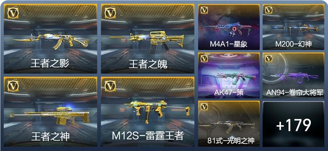 穿越火线：枪战王者12王者武器 188英雄武器 5英雄角色 261万化 专家S