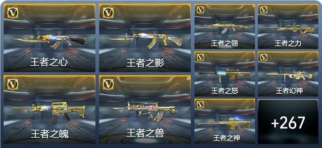 穿越火线：枪战王者40王者武器 276英雄武器 6英雄角色 453万化 枪神