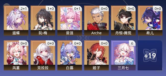 崩坏：星穹铁道24黄 13角色黄 11光锥黄 10五星角色 6五星光锥 68级 女主