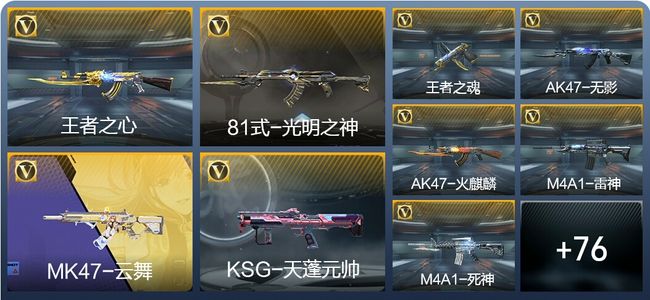 穿越火线：枪战王者5王者武器 85英雄武器 8英雄角色 194万化 枪皇