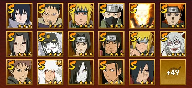 火影忍者V12 22S忍 45A忍 189忍 2798S碎片 19通灵 800W战力 前500名 上忍