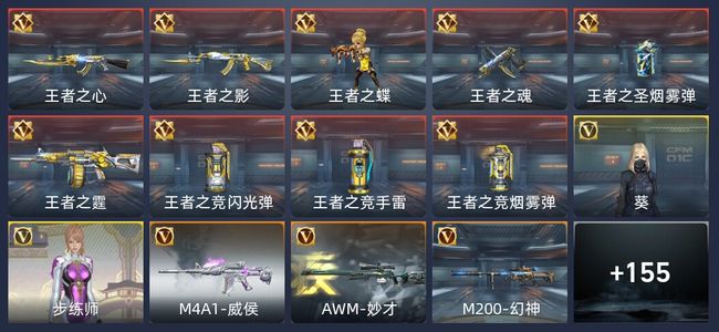 穿越火线：枪战王者V5 9王者 167英雄武器 2英雄角色 196万化 枪皇SSS