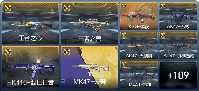 穿越火线：枪战王者V2 2王者武器 131英雄武器 5英雄角色 221万化 专家S