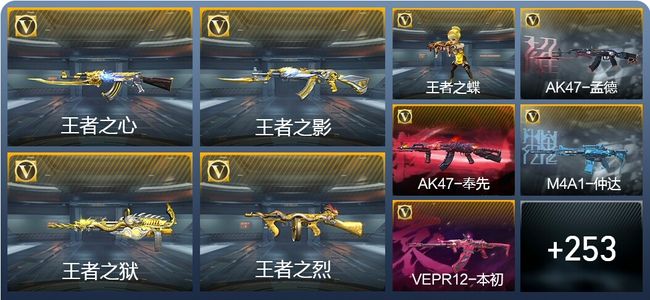 穿越火线：枪战王者V7 13王者武器 262英雄武器 16英雄角色 429万化 专家S