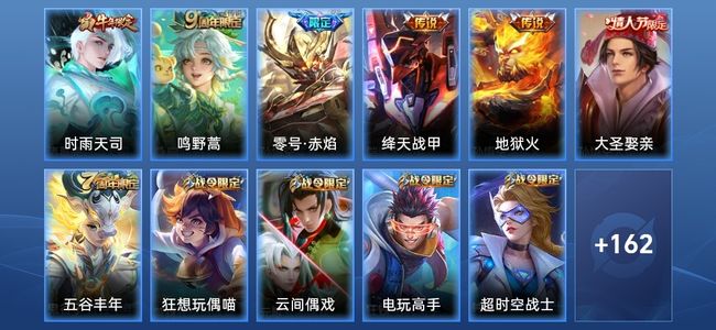 王者荣耀V6 5传说 33史诗 173皮肤 121英雄 至尊星耀IV