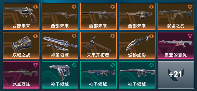 无畏契约9橙皮 2紫皮 35皮肤 16890皮肤总价值 385已用源晶 黄金