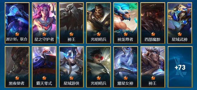 英雄联盟手游（lol手游）3神话 19传说 46史诗 100皮肤 62英雄 翡翠