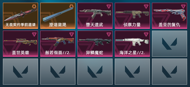 无畏契约0金皮 3橙皮 7紫皮 14皮肤 16180皮肤总价值 485已用源晶 铂金