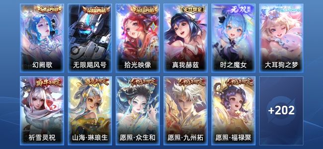 王者荣耀V8 3典藏 2无双 20传说 65史诗 213皮肤 无双王者
