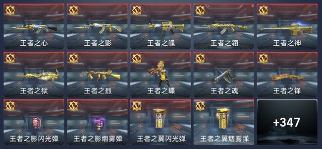 穿越火线：枪战王者33王者 348英雄武器 13英雄角色 739万化 枪王S