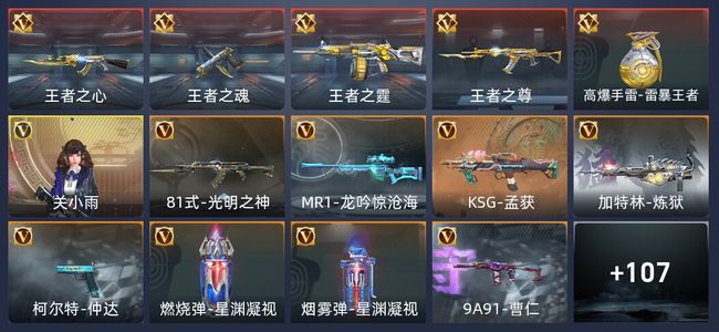 穿越火线：枪战王者V2 4王者 142英雄武器 1英雄角色 192万化 枪神