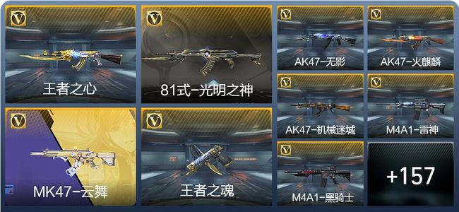 穿越火线：枪战王者3王者武器 166英雄武器 4英雄角色 139万化 专家S