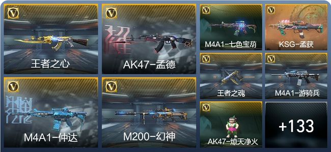 穿越火线：枪战王者V7 7王者武器 159英雄武器 2英雄角色 206万化 枪皇SS