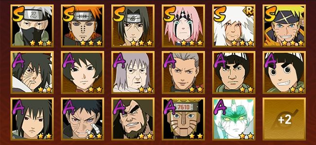 火影忍者V7 6S忍 13A忍 74忍 849S碎片 12通灵 300W战力 中忍