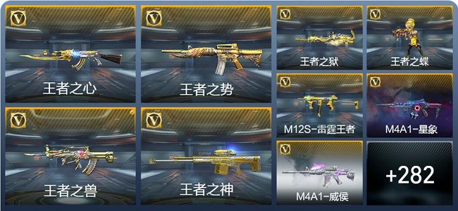 穿越火线：枪战王者V8 27王者武器 319英雄武器 10英雄角色 652万化 枪皇