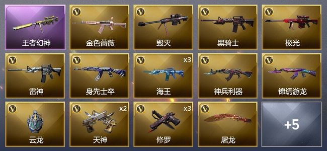 穿越火线（CF）1王者武器 20V武器 3皮肤 可排位 新锐